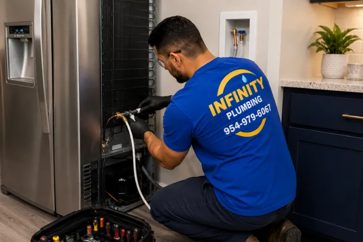 Refrigerator Water Line Installation